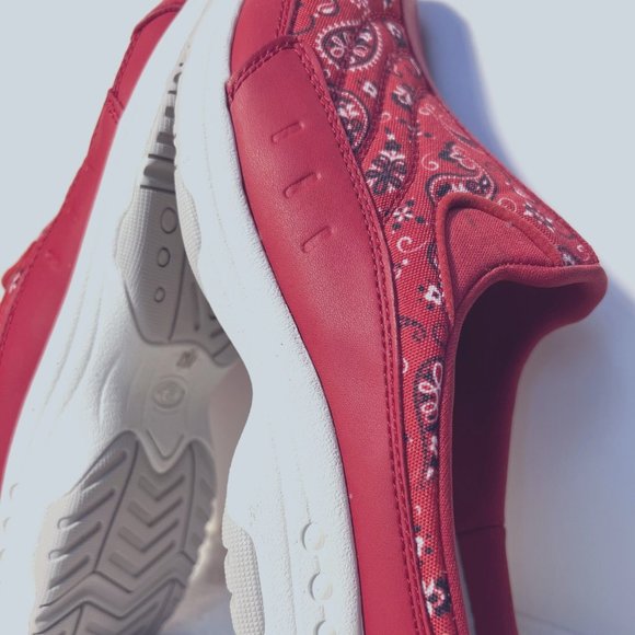 Easy Spirit Travel Time Leather/Textile Clog Slip On Shoes-Women's-Bandana-Comfy - Picture 3 of 14